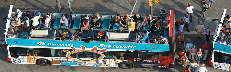 Double decker Bus Turstic in Barcelona