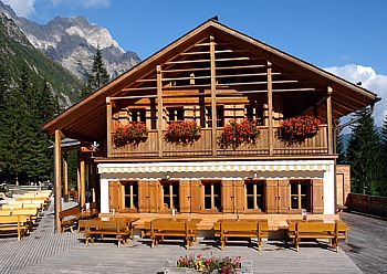 Talschluss mountain hut in Fischlein valley