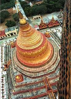Golden Stupa of Shwezigon Pagoda in Bagan