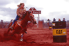 Rodeo Cowgirl horseriding