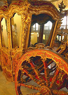 Golden coaches in the museum of Belm