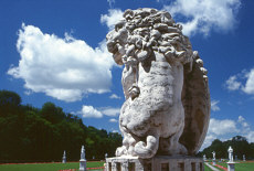 Lion statue in Nymphenburg Palacepark
