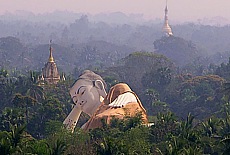 View form Mahazedi Pagoda to Bago