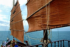 Sailing on the Dschunke Dauw Talae