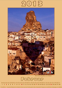 Theme calendar Hot Air Ballooning in Cappadocia, Turkey