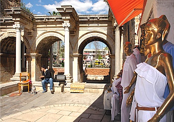 Hadrian's Gate in the old town of Antalya