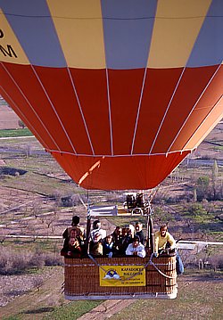 Looking over to the sister balloon of Kapadokya Balloons