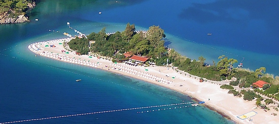 Pebble beach Oludeniz in the Nature Reserve of Oludeniz