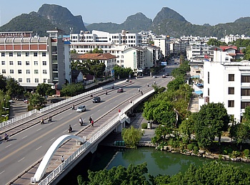 Guilin: Bravo Hotel (room number 709), wenn man Glück hat und auf der richtigen Seite wohnt