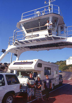 Digby car ferry in the Fundy Bay towards Tiverton