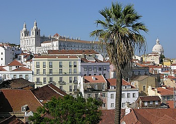 Miradouro Santa Luzia in the district Graa