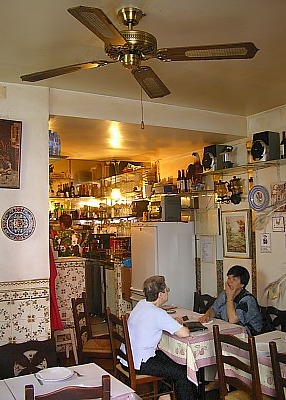 Cosy restaurant in the Lisbon district Bairro Alto