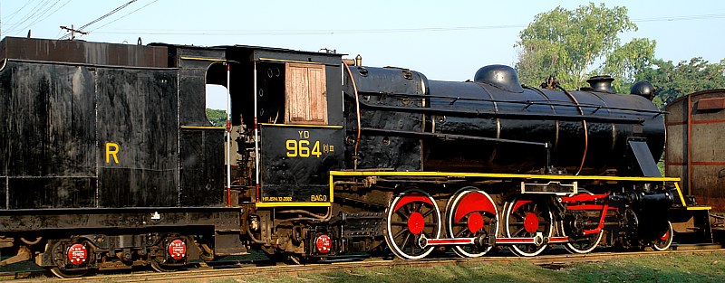 burmesische Dampflokomotive