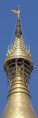 Diamond top of the Shwedagon Pagoda