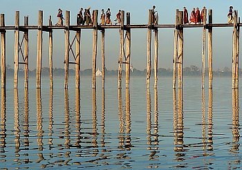 U-Bein Brücke bei Mandalay