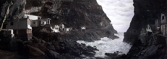 Fishermen's huts in the smugglers bay Poris de Candelaria