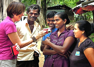 Sinhalese people are very friendly and laugh a lot