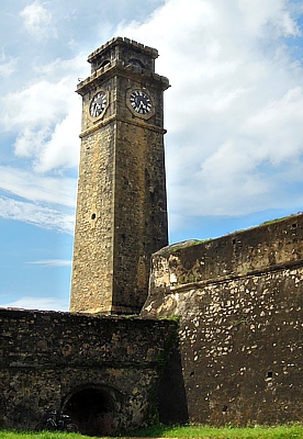 Clock Tower in the by Dutch built Galle Fort