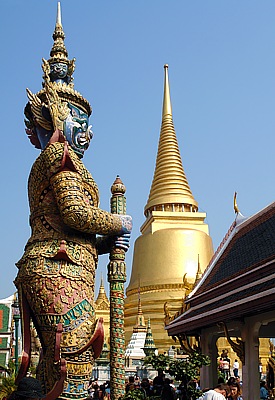 Temple guards in  Wat Phra Kaeo