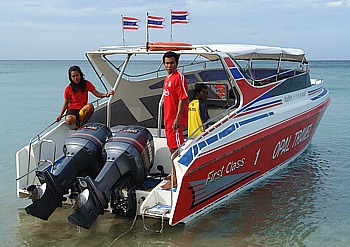 Speedboat to Ko Rock Island