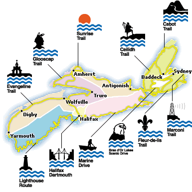 Nova Scotia Travelroutes