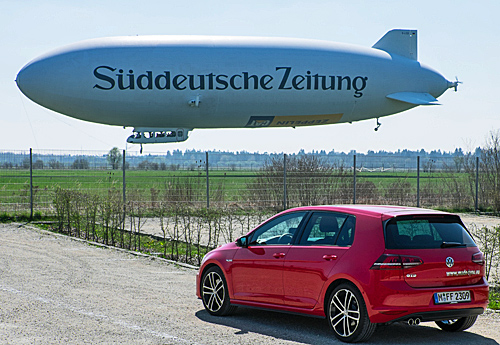 Zeppelin Airship landing at the Airbase Schleissheim