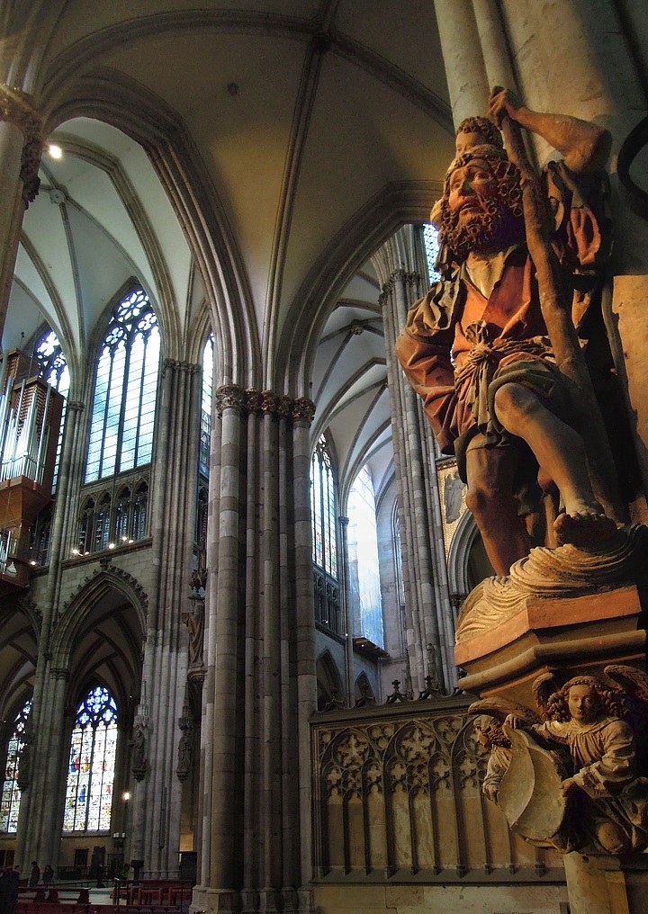 Gotische Architektur im Cologne Dom