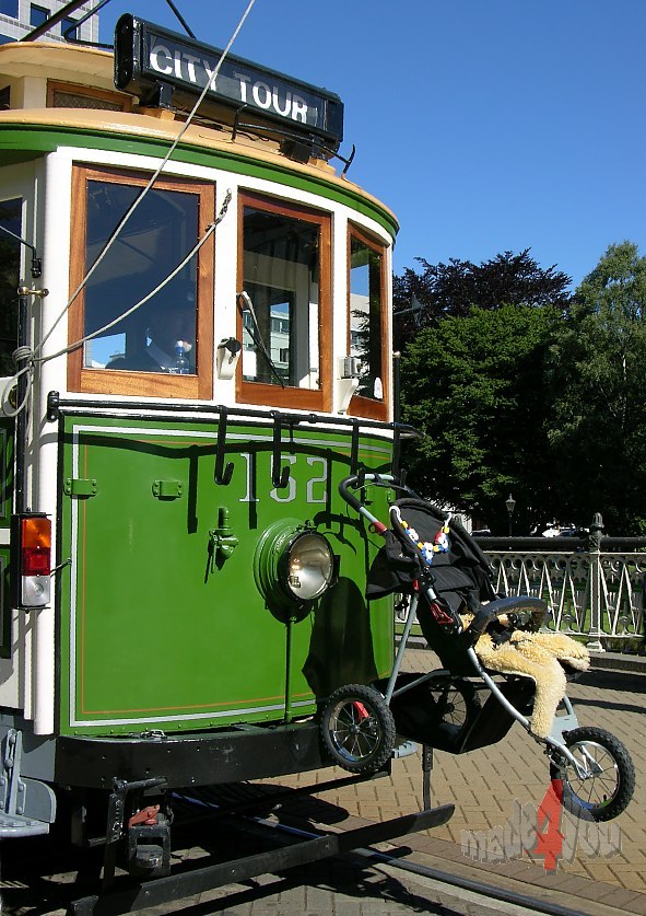Buggy friendly tramway in Christchurch