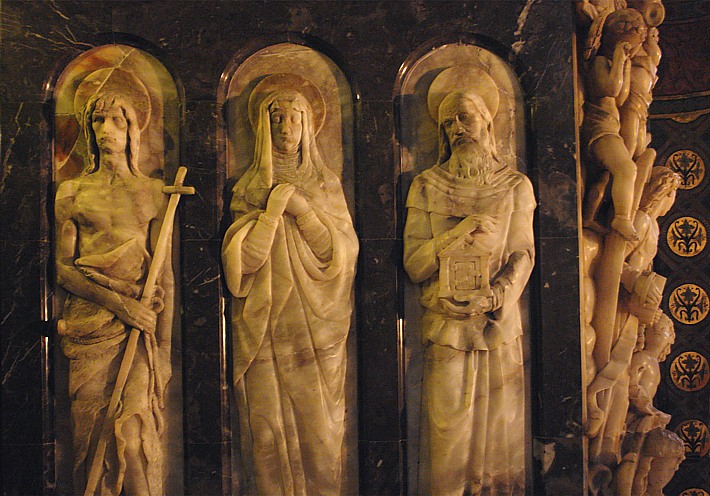 Alabaster Statues in Monastery Montserrat