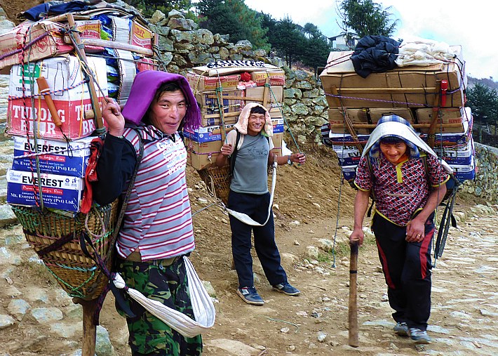 Sherpas in Khumbu region