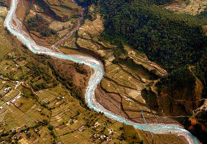 River landscape near Pokhara