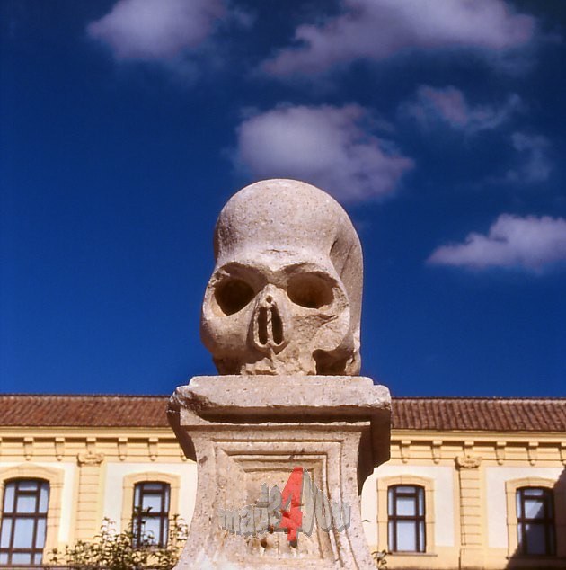 Skull and bones in Monastery Padula