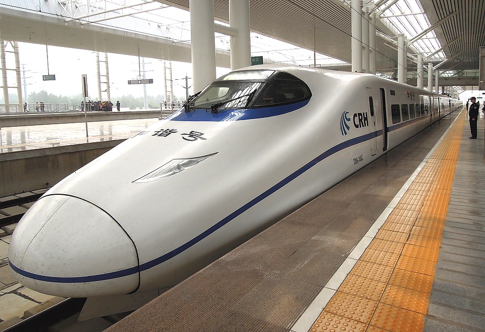 Chinese ICE highspeed train in Beijing