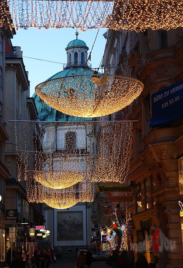 Christmas illumination at Graben in Vienna