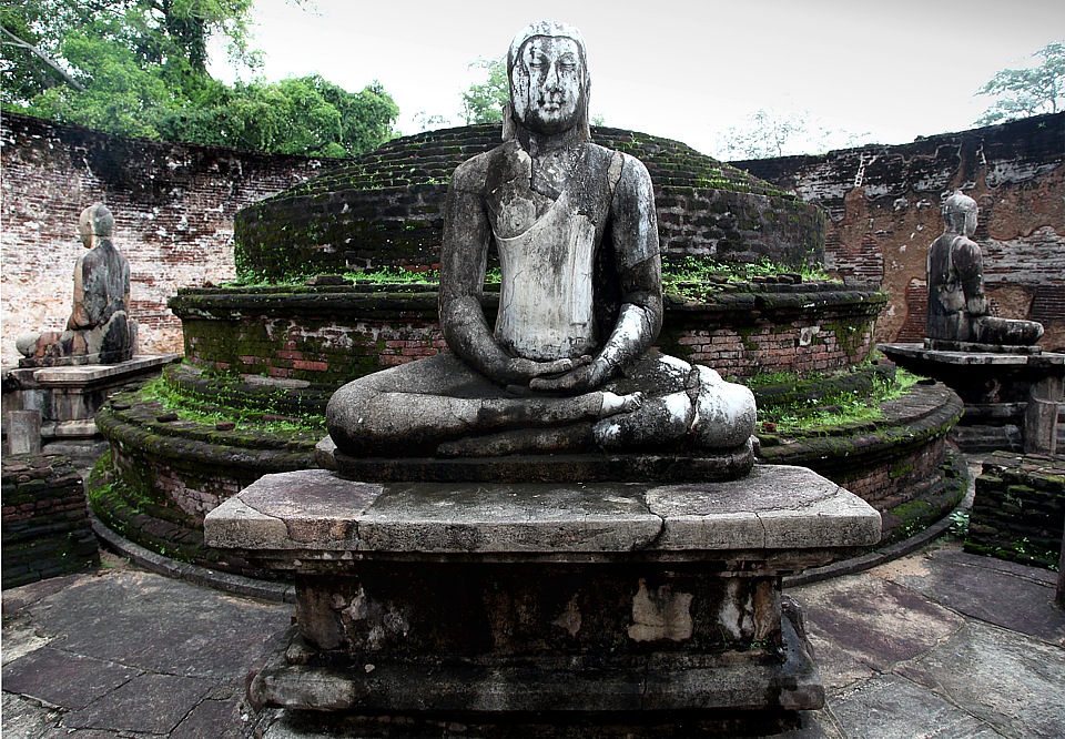 Ancient ruins in Polonnaruwa