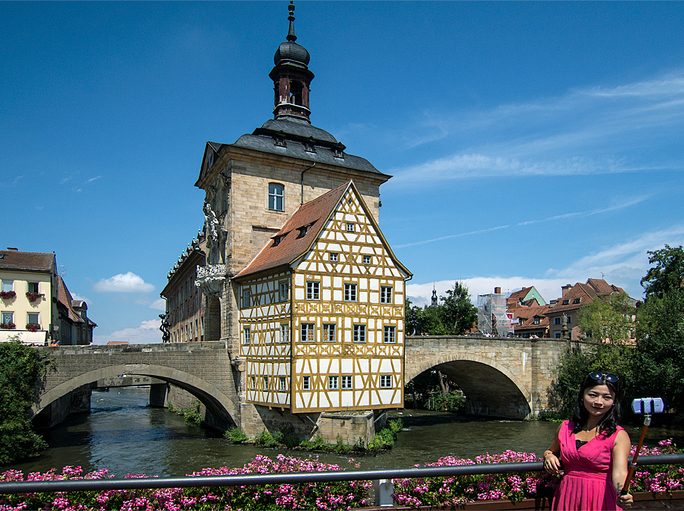 Selfie at the old town hall Bamberg