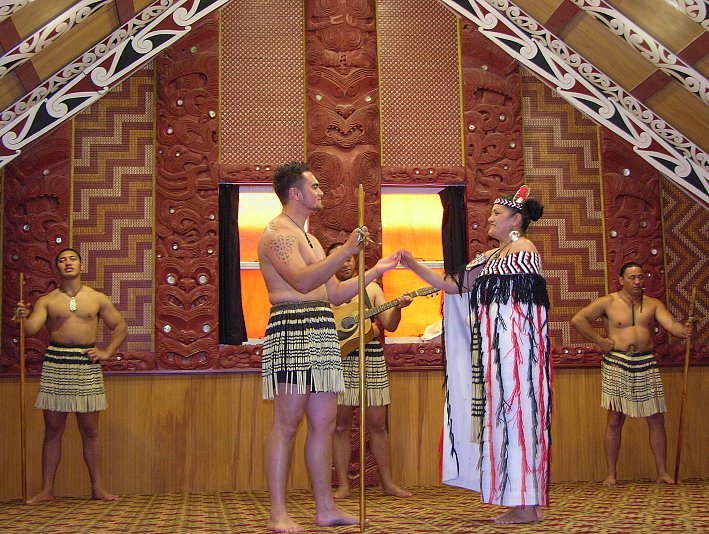 Maori dancer