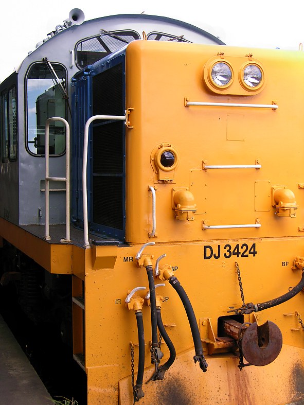 Diesel-Locomotive im Bahnhof von Dunedin