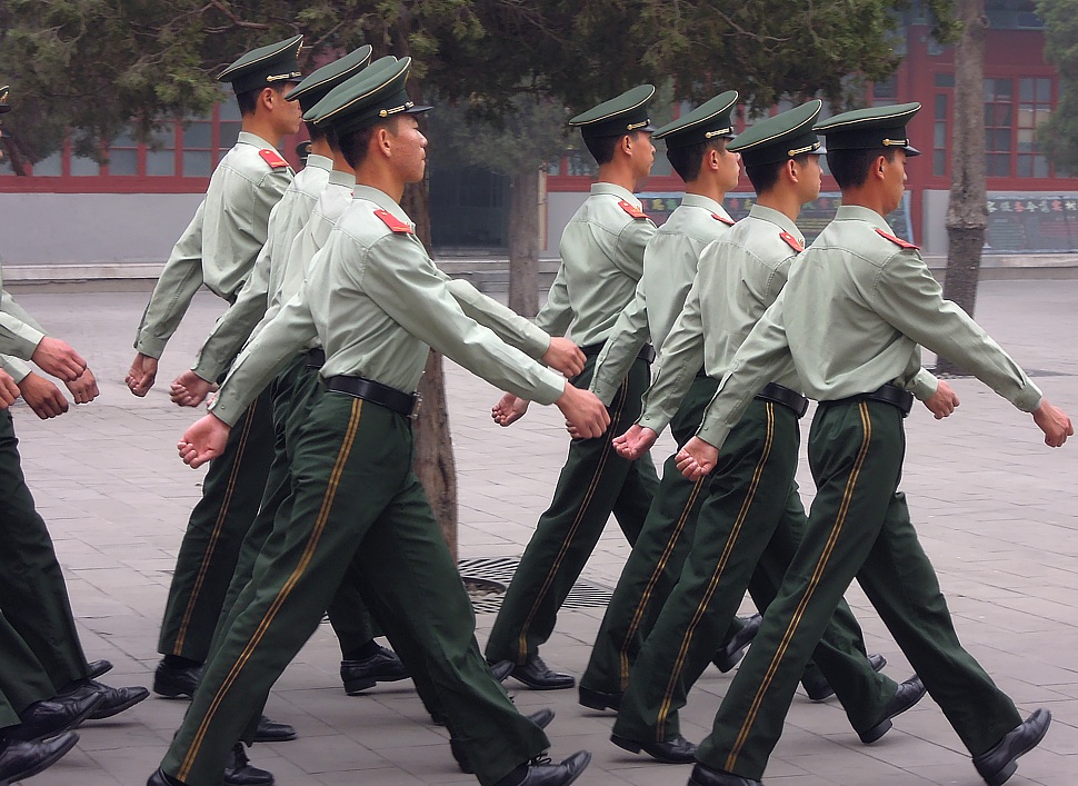 Military parade on the Tiananmen Square in Beijing
