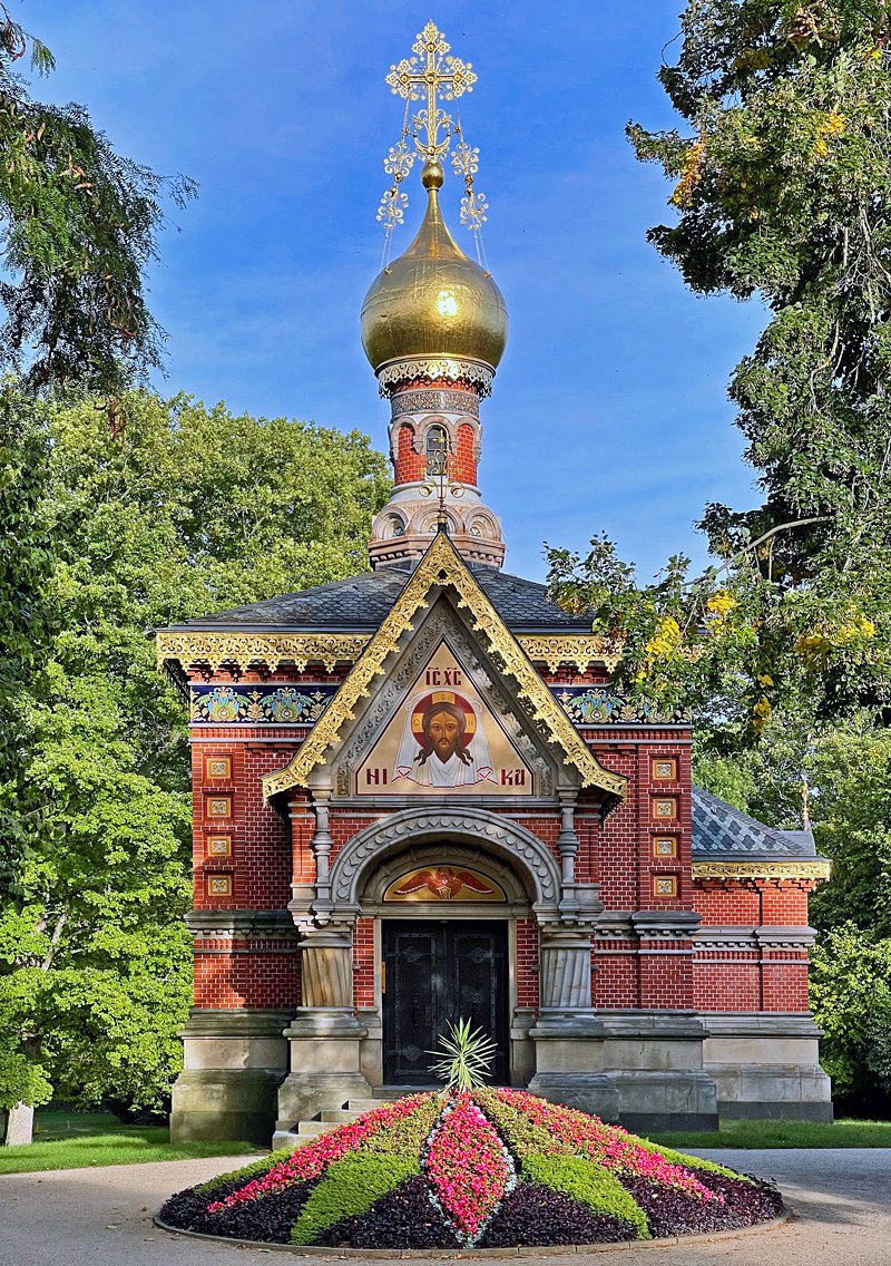 Russian Orthodox Church at spa gardens of Bad Homburg