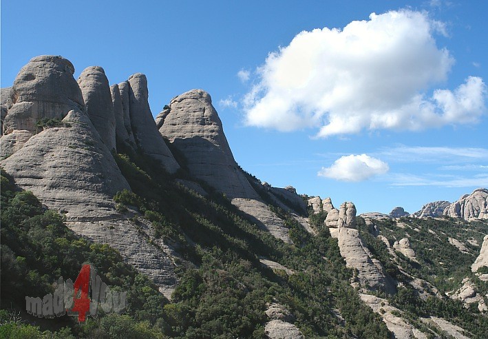 Montserrat the sawed mountain