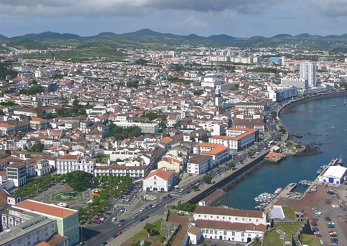 Airshot of Ponta Delgada