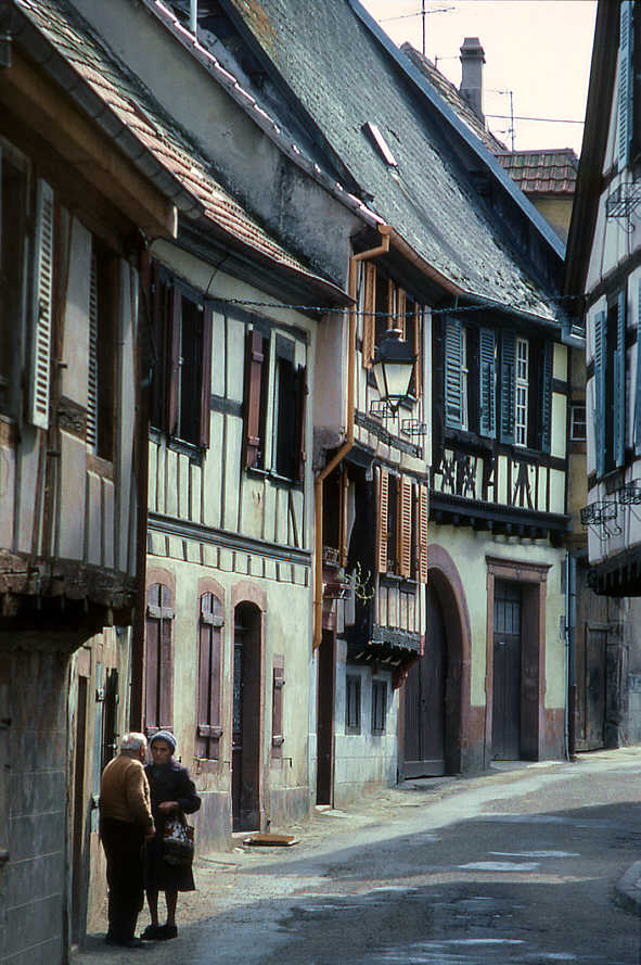 Village Ribeauville in Alsace