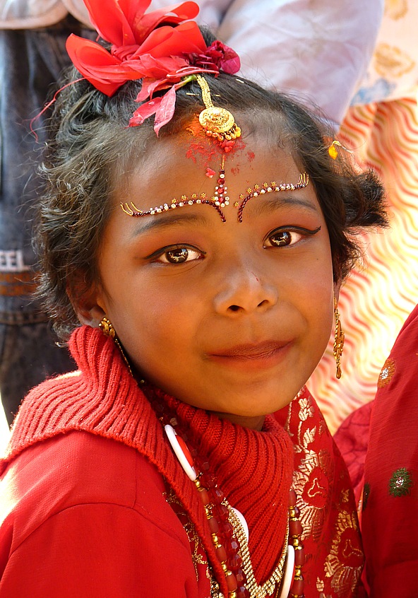 Little Hindu girl