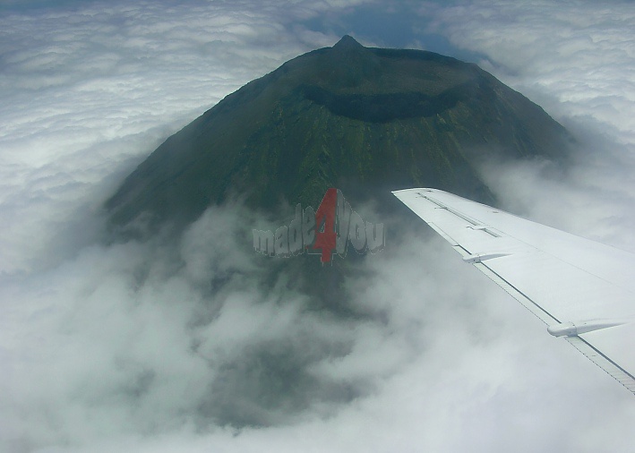 Airshot of volcano Pico