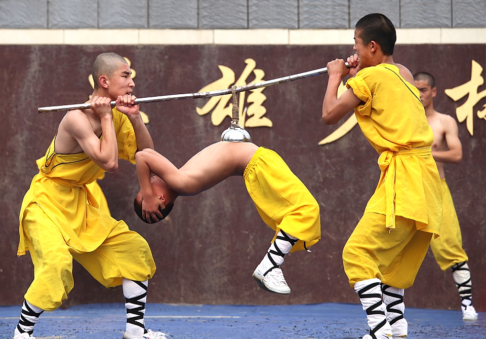 Kung Fu in Shaolin monastery