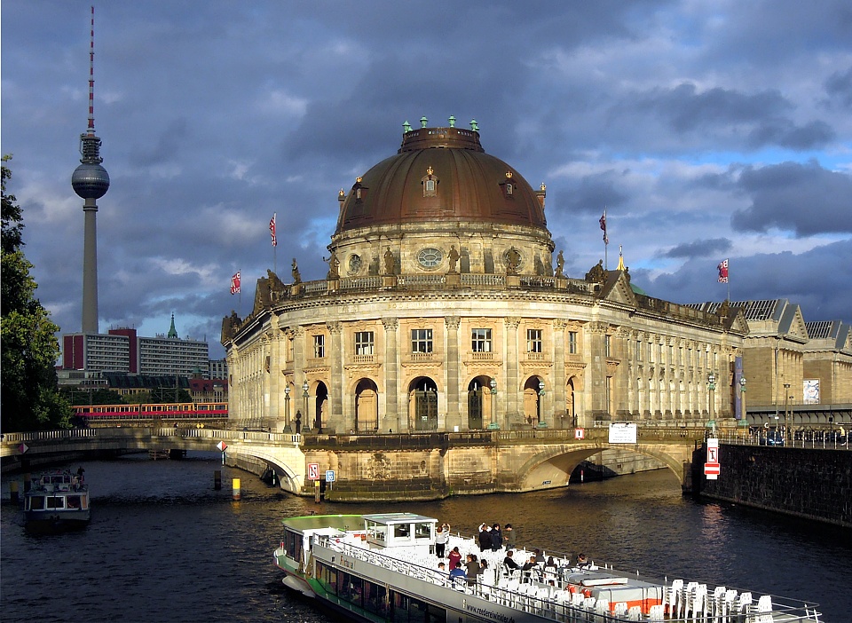Bode Museum on Museums island in Berlin Citycenter