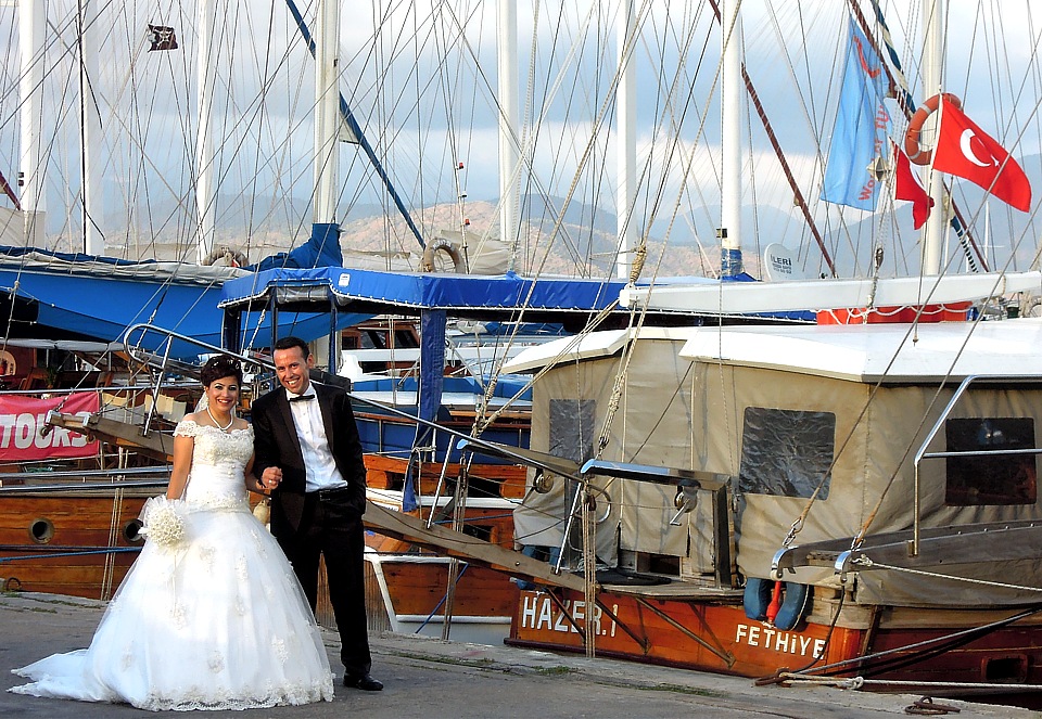 Hochzeit im Yachthafen von Fethiye