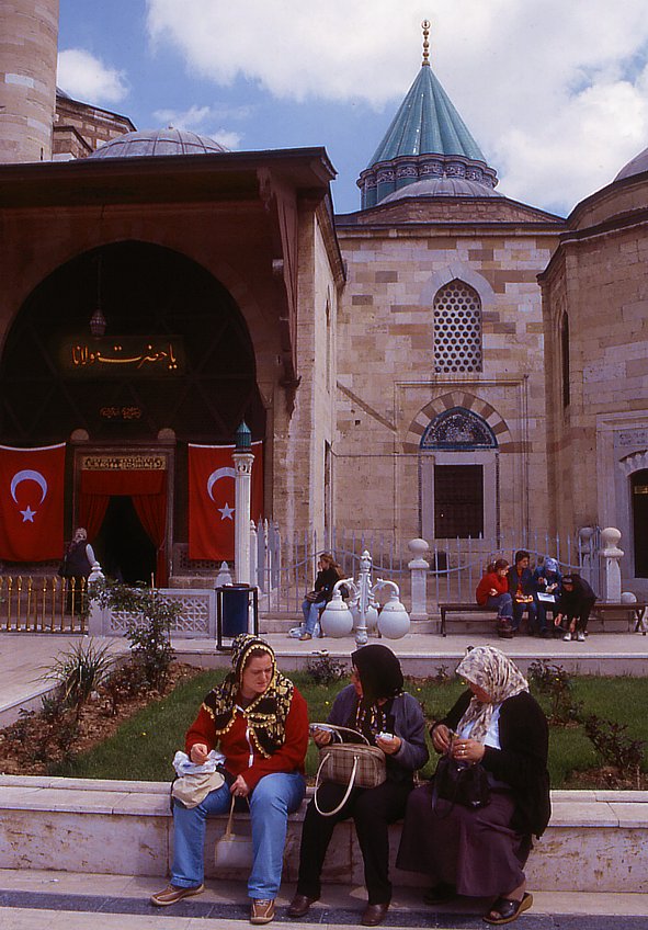 Islamist pilgrim in Mevlana monastery in Konya