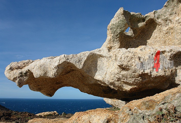 Rock formation Crocodile at Cap de Croix
